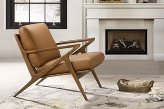 Kube Import Loki Chair Saddle Walnut